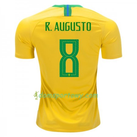 Koszulka Brazylia R.Augusto 8 Domowe Koszulki Piłkarskie Mistrzostwa Świata 2018